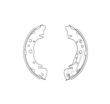Sada brzdových čelistí KAVO PARTS KBS-4412