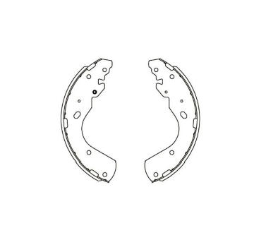 Sada brzdových čeľustí KAVO PARTS KBS-5404