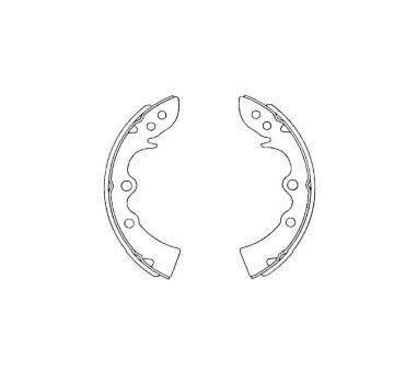 Sada brzdových čelistí KAVO PARTS KBS-5408