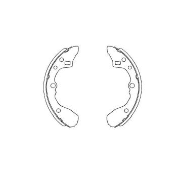 Sada brzdových čeľustí KAVO PARTS KBS-5409