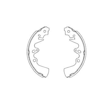 Sada brzdových čelistí KAVO PARTS KBS-5410