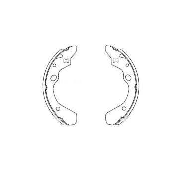 Sada brzdových čeľustí KAVO PARTS KBS-5411