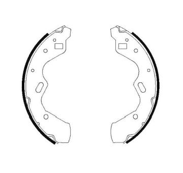 Sada brzdových čeľustí KAVO PARTS KBS-5412
