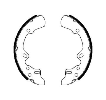 Sada brzdových čeľustí KAVO PARTS KBS-5419