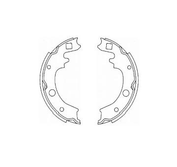 Sada brzdových čelistí KAVO PARTS KBS-5427