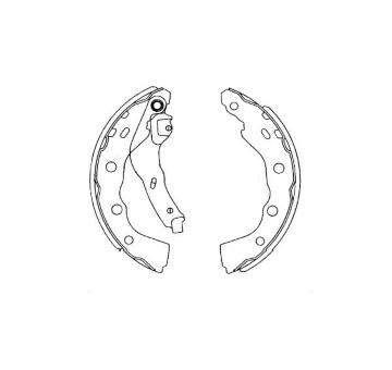 Sada brzdových čelistí KAVO PARTS KBS-6415