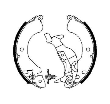 Sada brzdových čelistí KAVO PARTS KBS-6416