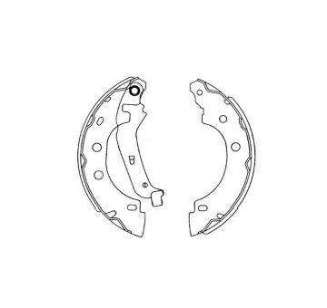 Sada brzdových čeľustí KAVO PARTS KBS-7410