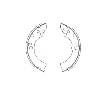 Sada brzdových čeľustí KAVO PARTS KBS-7421