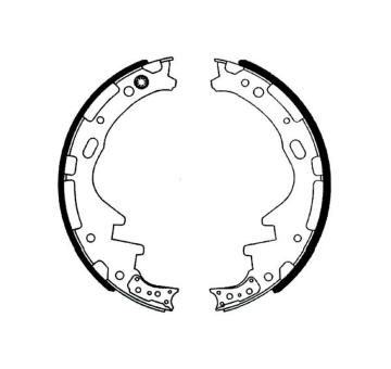 Sada brzdových čeľustí KAVO PARTS KBS-7433