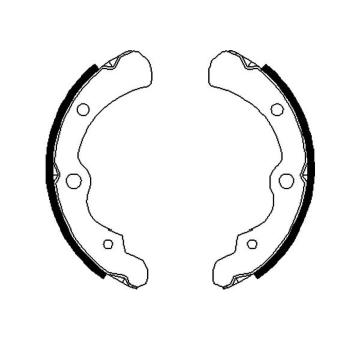 Sada brzdových čeľustí KAVO PARTS KBS-8402