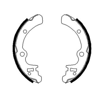 Sada brzdových čeľustí KAVO PARTS KBS-8403