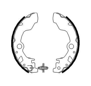 Sada brzdových čeľustí KAVO PARTS KBS-8405