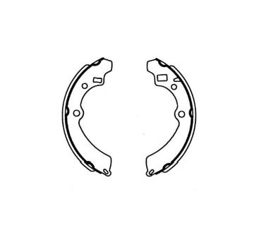 Sada brzdových čelistí KAVO PARTS KBS-8909