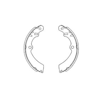 Sada brzdových čeľustí KAVO PARTS KBS-8916