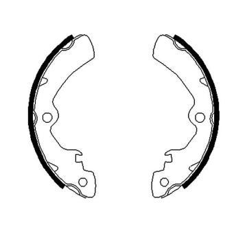 Sada brzdových čeľustí KAVO PARTS KBS-8917