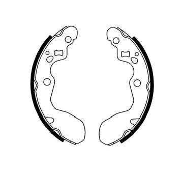 Sada brzdových čeľustí KAVO PARTS KBS-8921