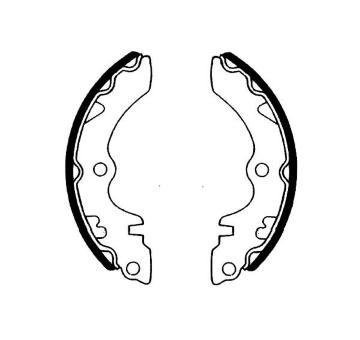Sada brzdových čelistí KAVO PARTS KBS-8923