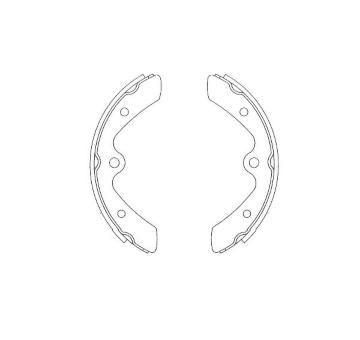 Sada brzdových čelistí KAVO PARTS KBS-8929