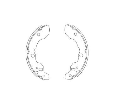 Sada brzdových čeľustí KAVO PARTS KBS-8930