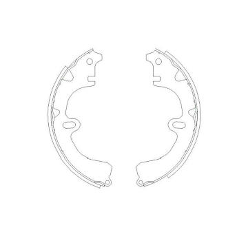 Sada brzdových čelistí KAVO PARTS KBS-9918