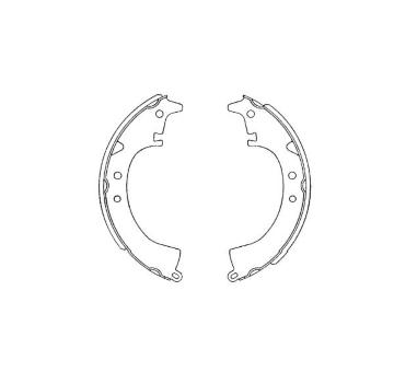 Sada brzdových čelistí KAVO PARTS KBS-9921