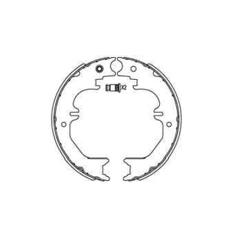 Sada brzdových čeľustí KAVO PARTS KBS-9923