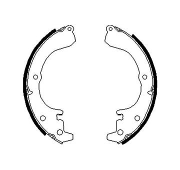 Sada brzdových čeľustí KAVO PARTS KBS-9927