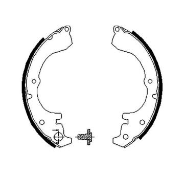 Sada brzdových čeľustí KAVO PARTS KBS-9928