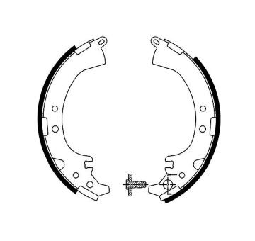 Sada brzdových čelistí KAVO PARTS KBS-9930