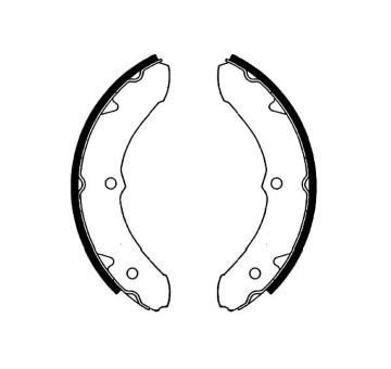 Sada brzdových čelistí KAVO PARTS KBS-9932