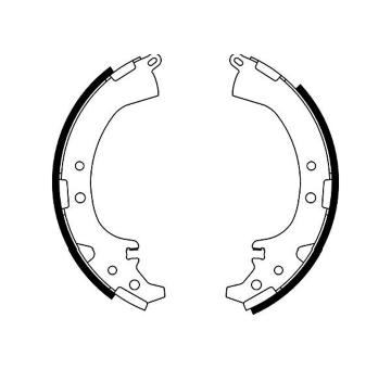 Sada brzdových čeľustí KAVO PARTS KBS-9933