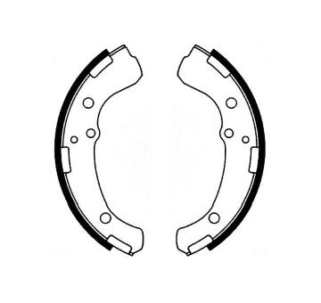 Sada brzdových čeľustí KAVO PARTS KBS-9936