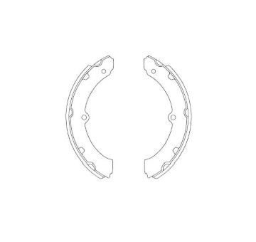 Sada brzdových čelistí KAVO PARTS KBS-9937
