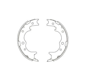 Sada brzdových čelistí KAVO PARTS KBS-9940