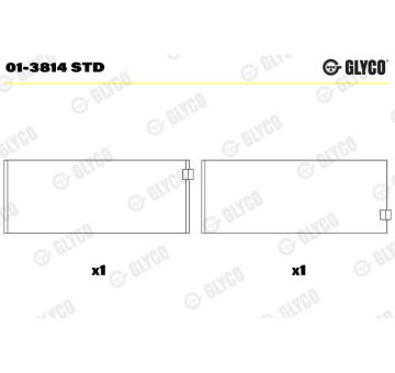 ojnicni lozisko GLYCO 01-3814 STD