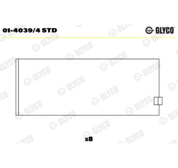 ojnicni lozisko GLYCO 01-4039/4 STD