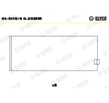 ojnicni lozisko GLYCO 01-4115/4 0.25mm