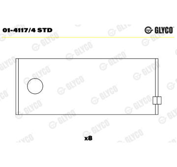 Ojniční ložisko GLYCO 01-4117/4 STD