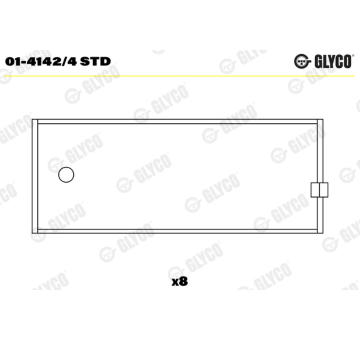 Ojniční ložisko GLYCO 01-4142/4 STD
