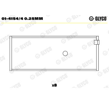 ojnicni lozisko GLYCO 01-4154/4 0.25mm