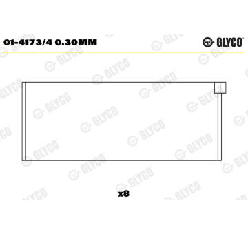 ojnicni lozisko GLYCO 01-4173/4 0.30mm