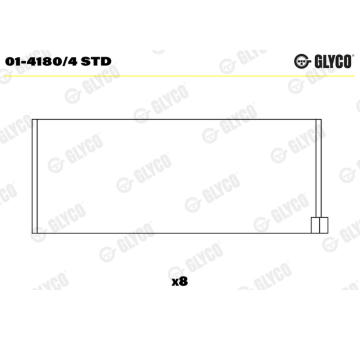 ojnicni lozisko GLYCO 01-4180/4 STD