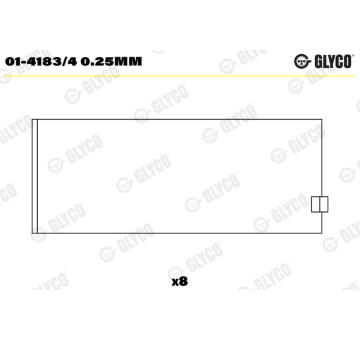 Ojniční ložisko GLYCO 01-4183/4 0.25mm