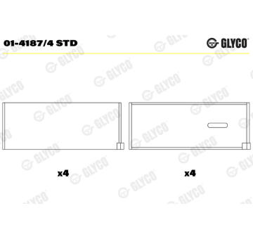 ojnicni lozisko GLYCO 01-4187/4 STD