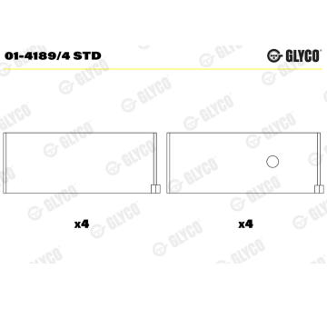 Ojniční ložisko GLYCO 01-4189/4 STD