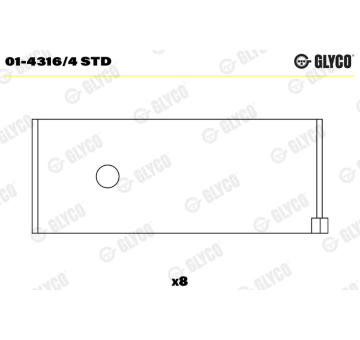 ojnicni lozisko GLYCO 01-4316/4 STD
