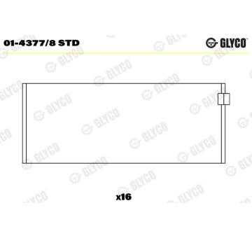 ojnicni lozisko GLYCO 01-4377/8 STD