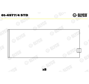 Ojničné lożisko GLYCO 01-4977/4 STD