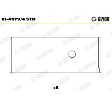 Ojniční ložisko GLYCO 01-4979/4 STD